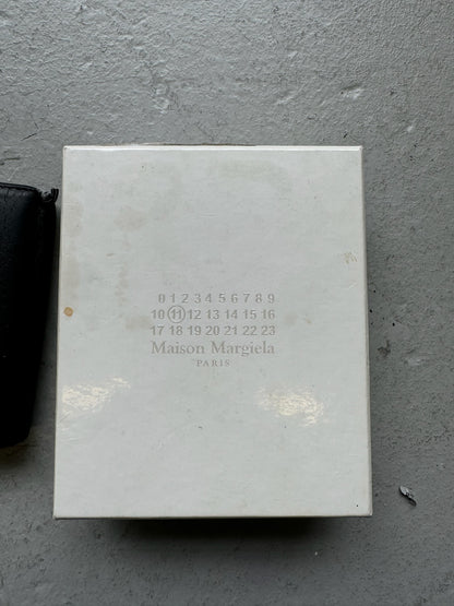 Maison Margiela Black Small Tri Fold Wallet With Box (OS)