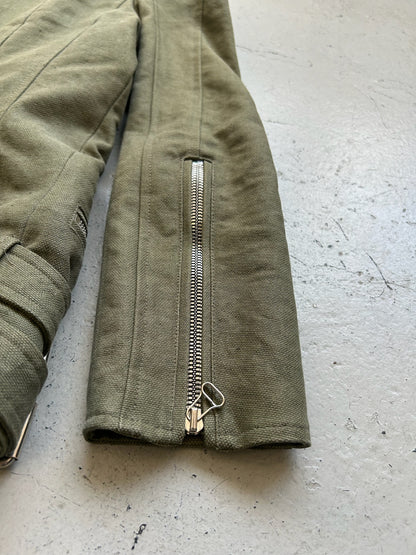 Balmain by Christophe Decarnin Studded Patch Military Biker Jacket (42)