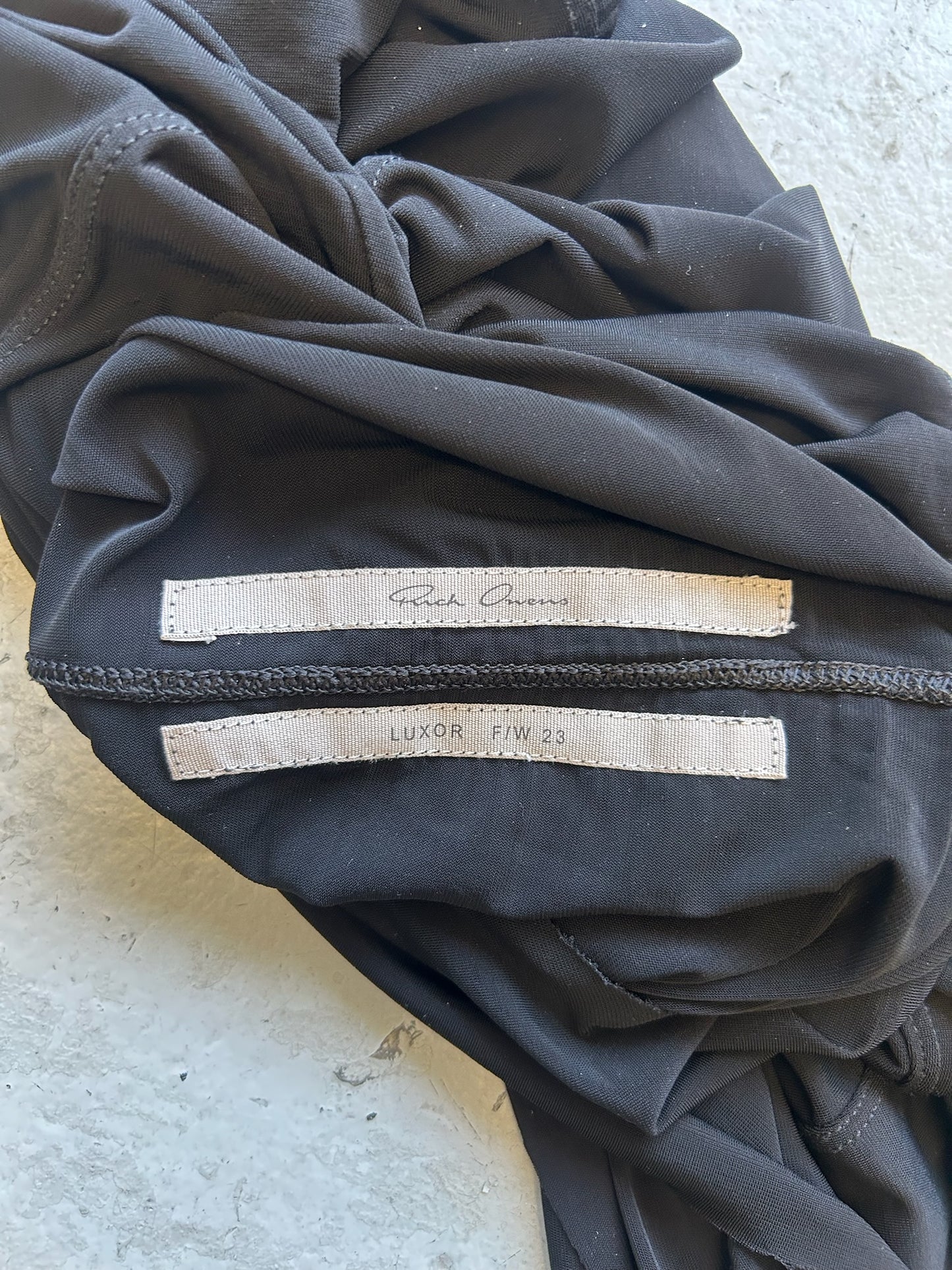 Rick Owens LUXOR FW23 Black HBZ Long Sleeve (XL)