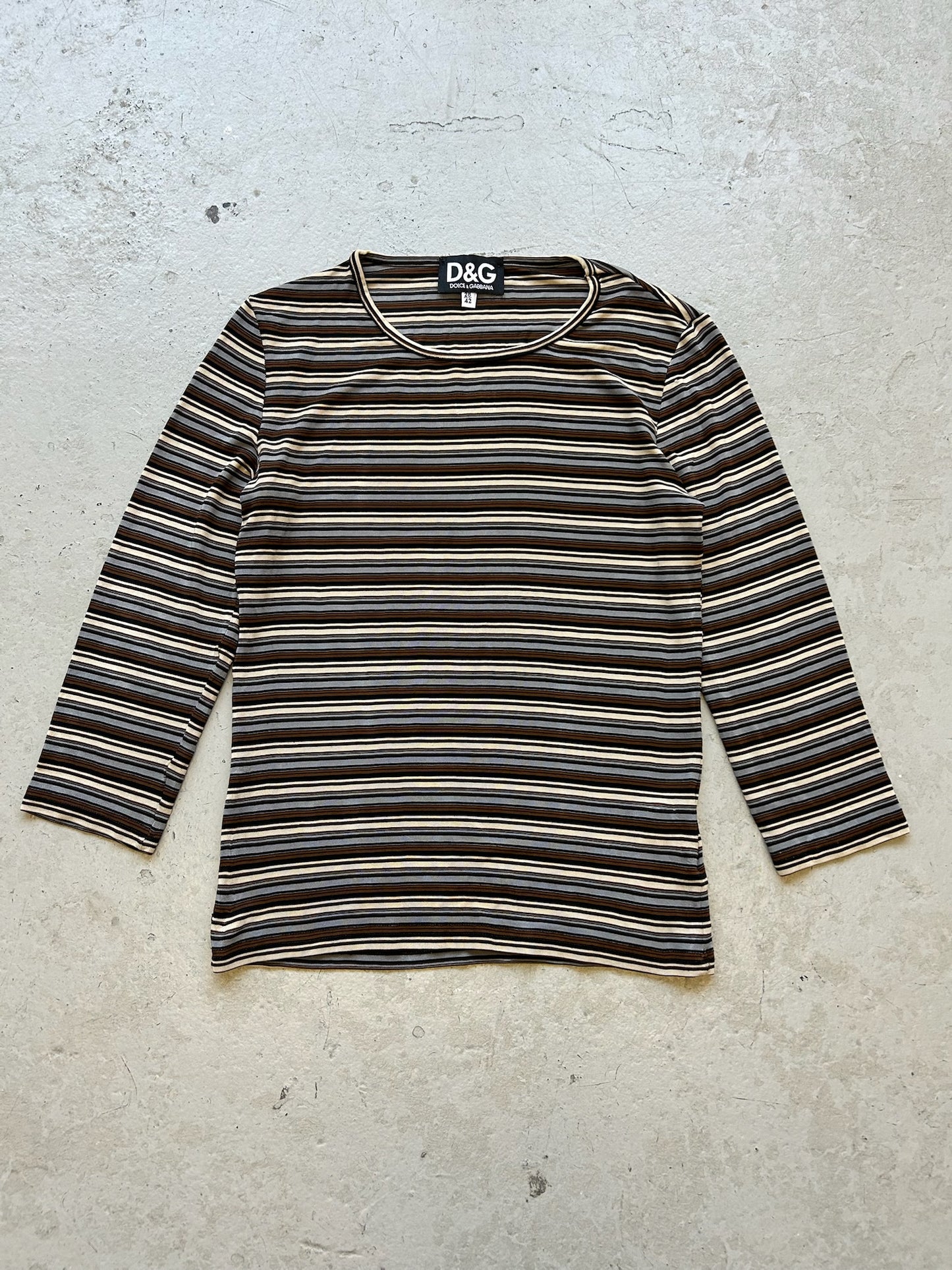 Dolce & Gabbana Striped Long Sleeve Shirt (M)