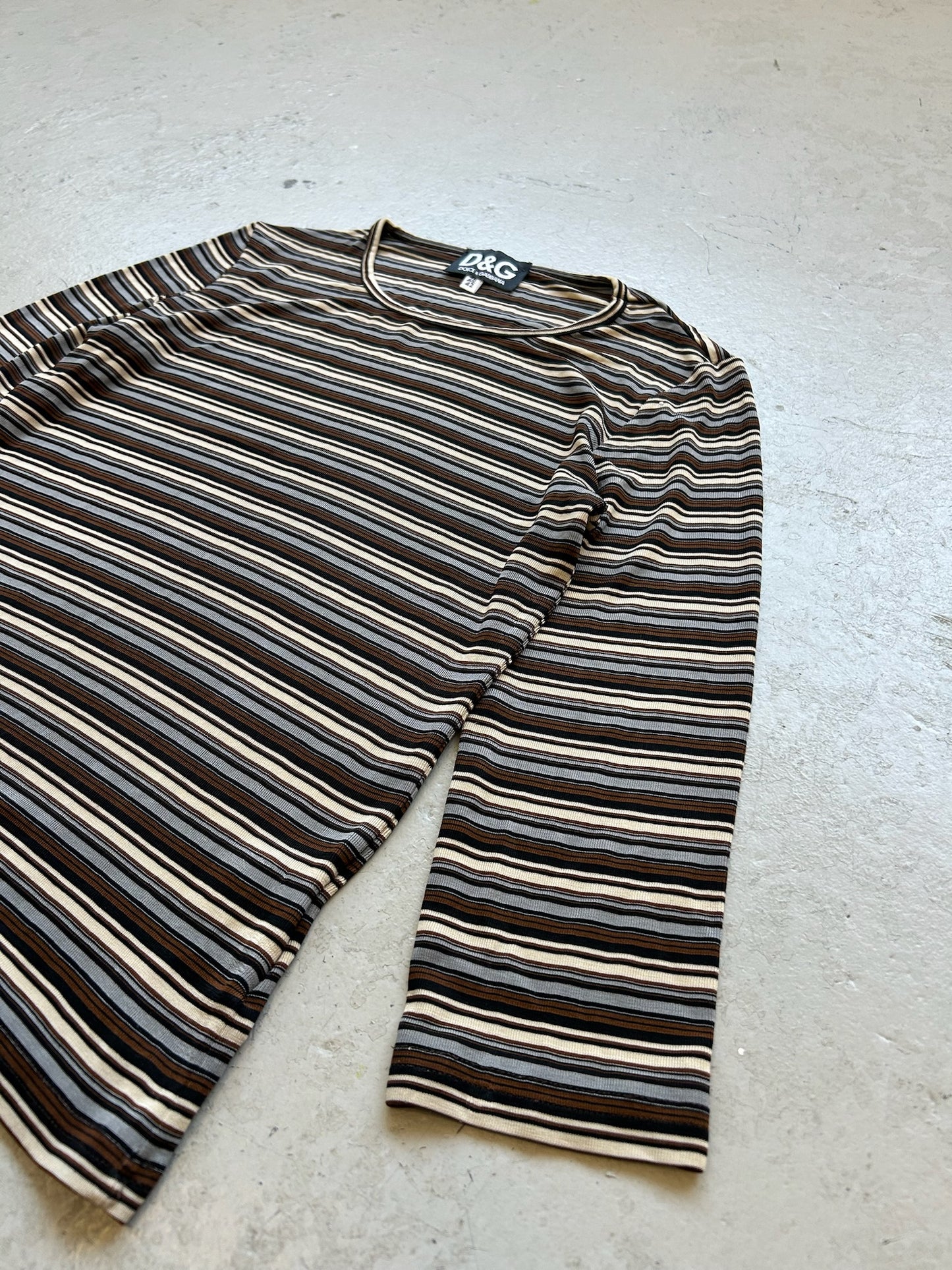 Dolce & Gabbana Striped Long Sleeve Shirt (M)