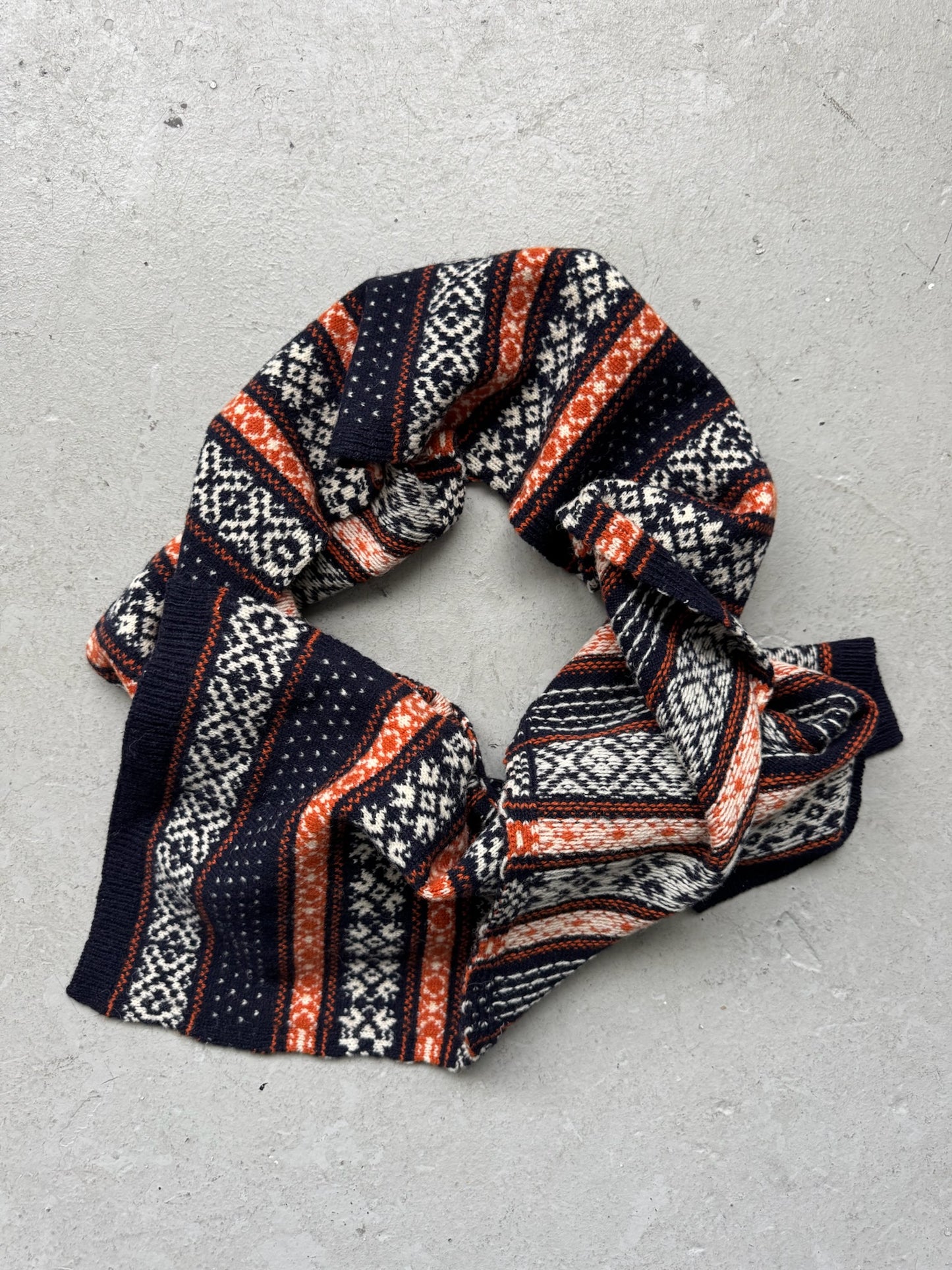 Junya Watanabe Man Blue & Orange Scarf (OS)