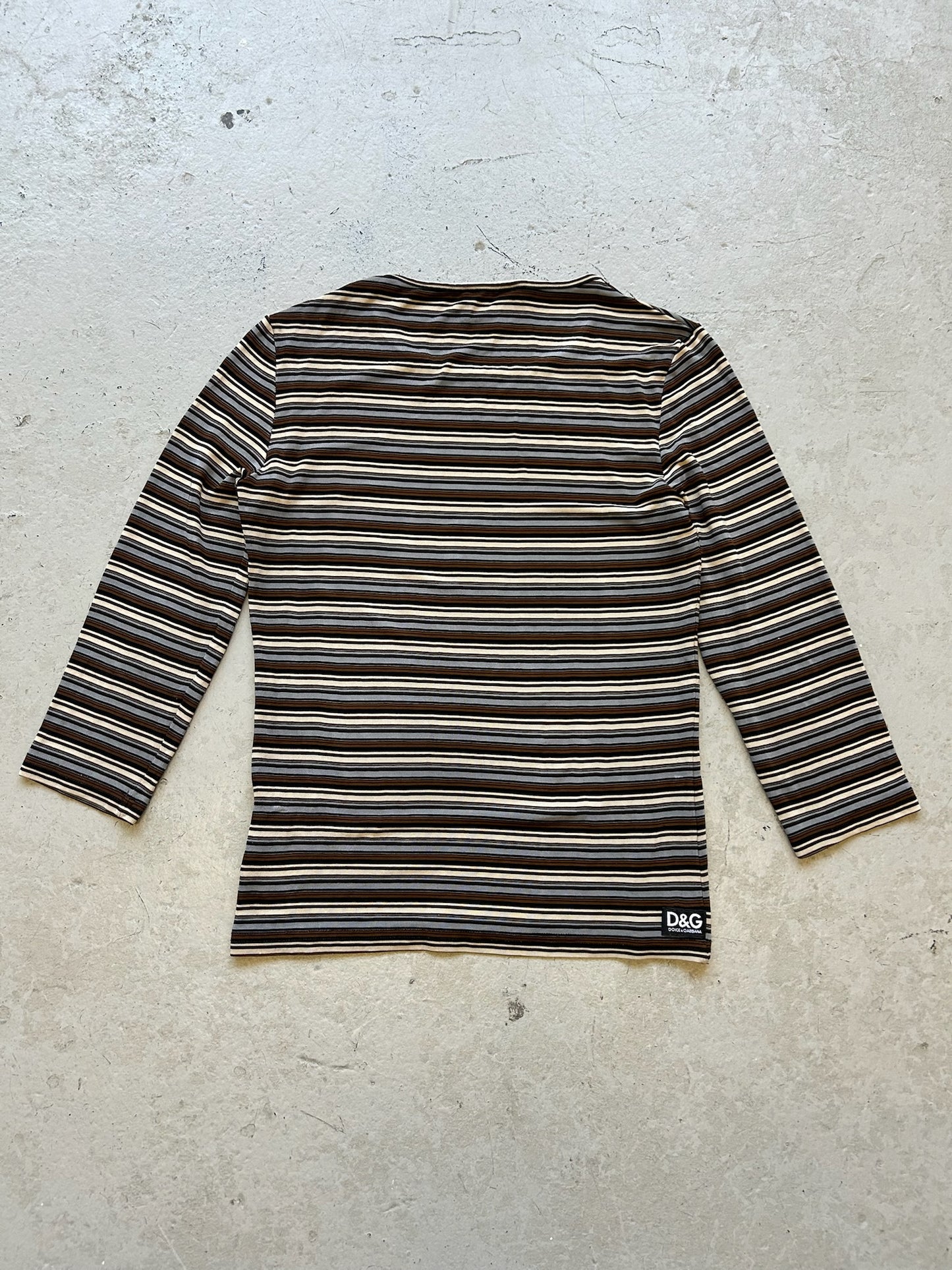 Dolce & Gabbana Striped Long Sleeve Shirt (M)