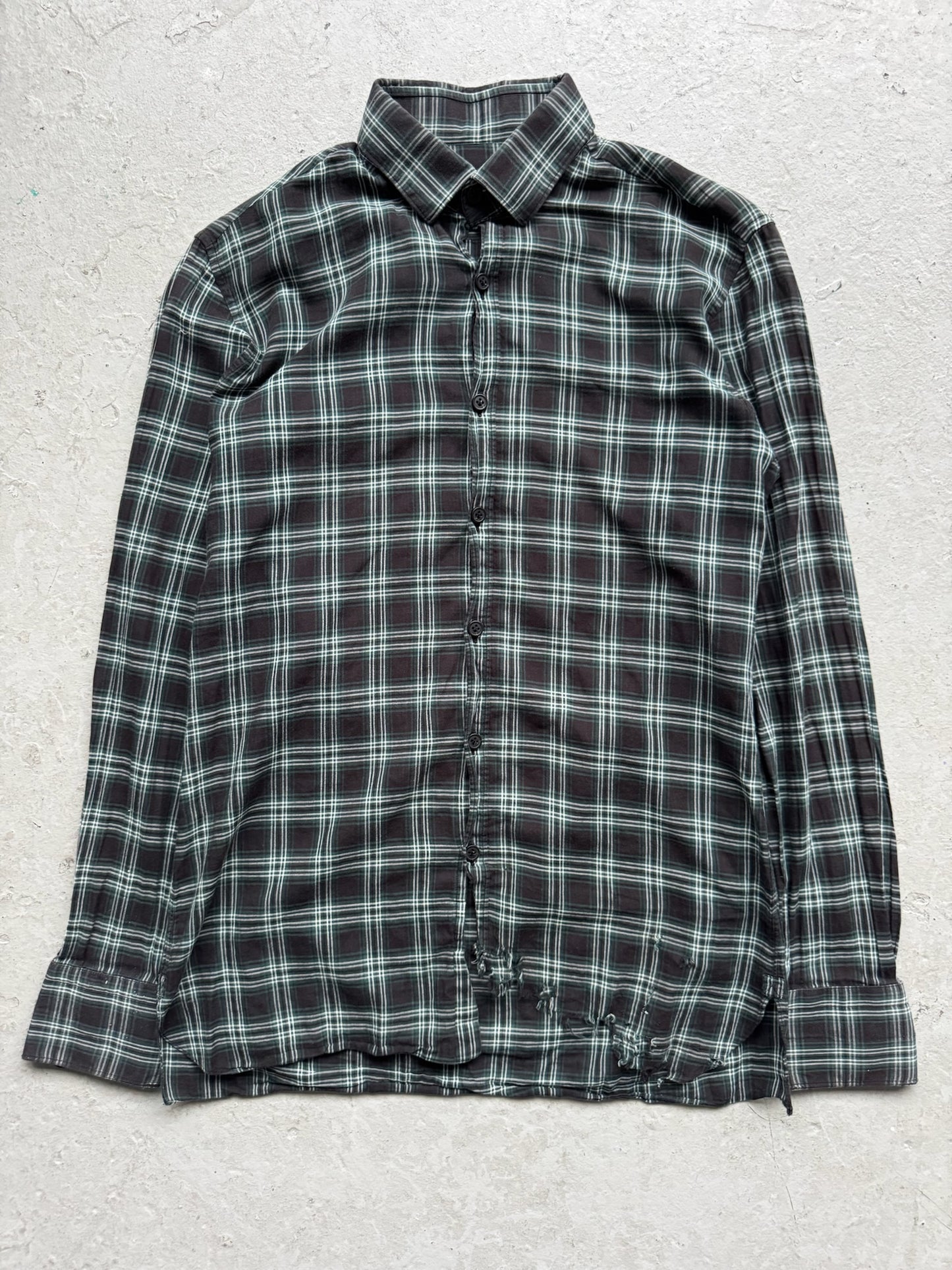 Lanvin Plaid Button Up Shirt (37)