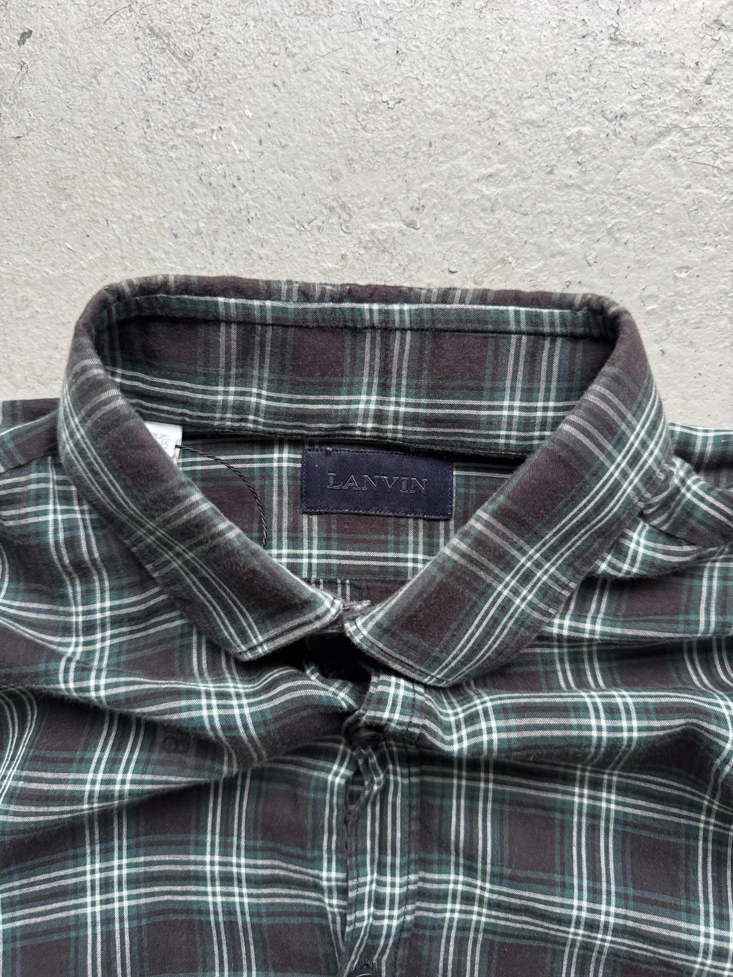 Lanvin Plaid Button Up Shirt (37)