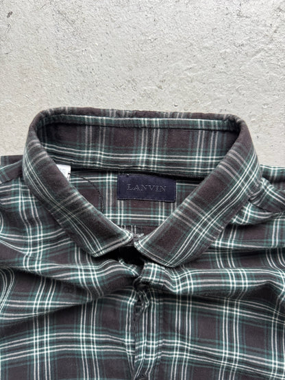 Lanvin Plaid Button Up Shirt (37)
