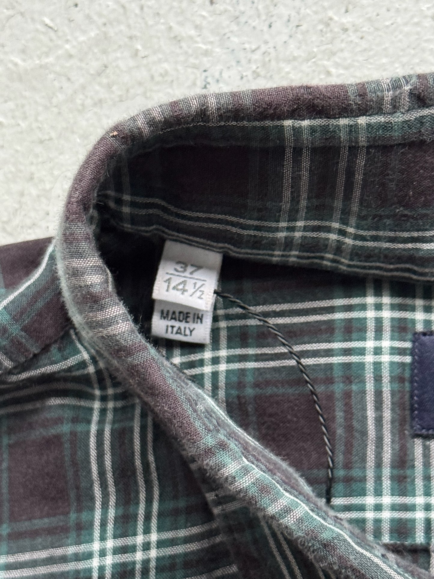 Lanvin Plaid Button Up Shirt (37)