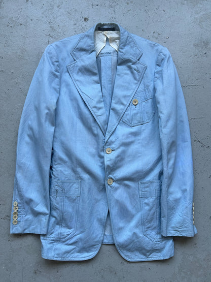 Gucci Tom Ford Blue Cotton Blazer (46)