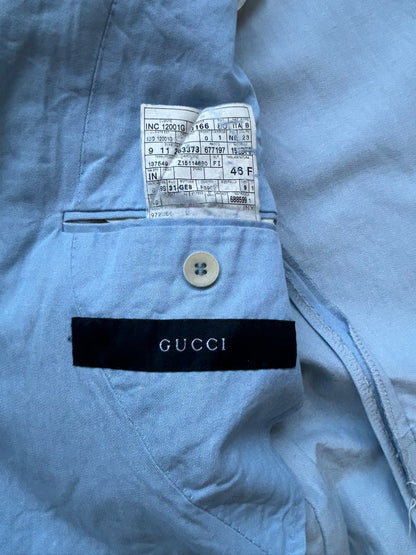 Gucci Tom Ford Blue Cotton Blazer (46)