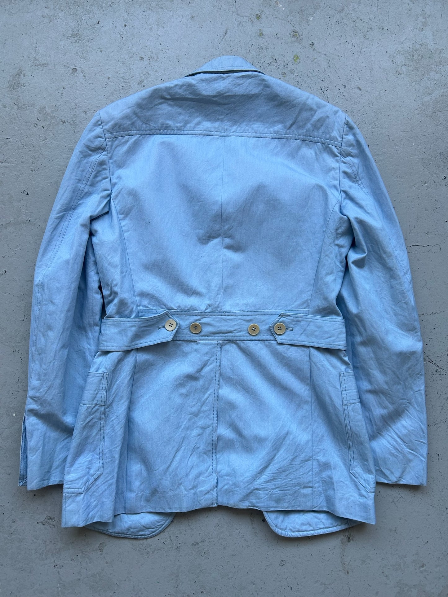 Gucci Tom Ford Blue Cotton Blazer (46)