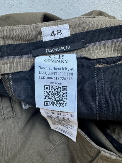 C.P. Company Ergonamic Olive Cargo Pants (48)