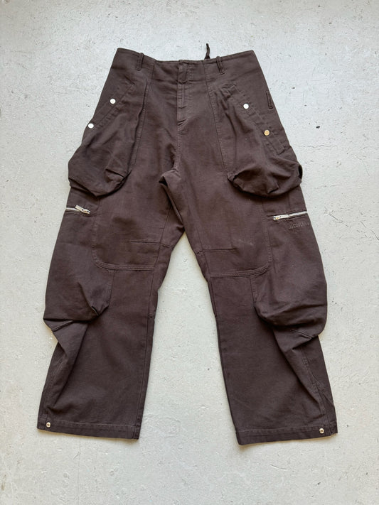 Jacquemus Le Cargo Croissant Brown Pants (50)