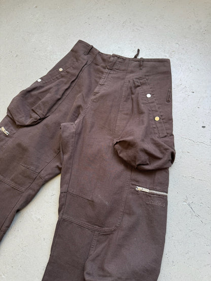 Jacquemus Le Cargo Croissant Brown Pants (50)