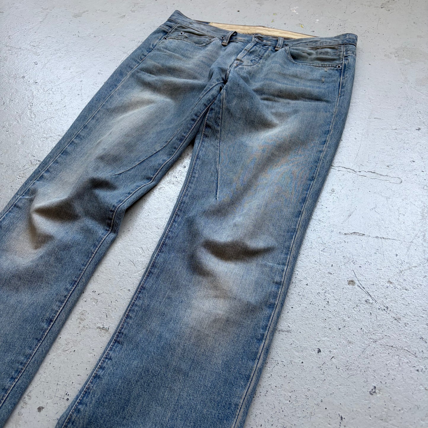 Rick Owens DRKSHDW FW07 Light Wash Detroit Cut Denim (28)