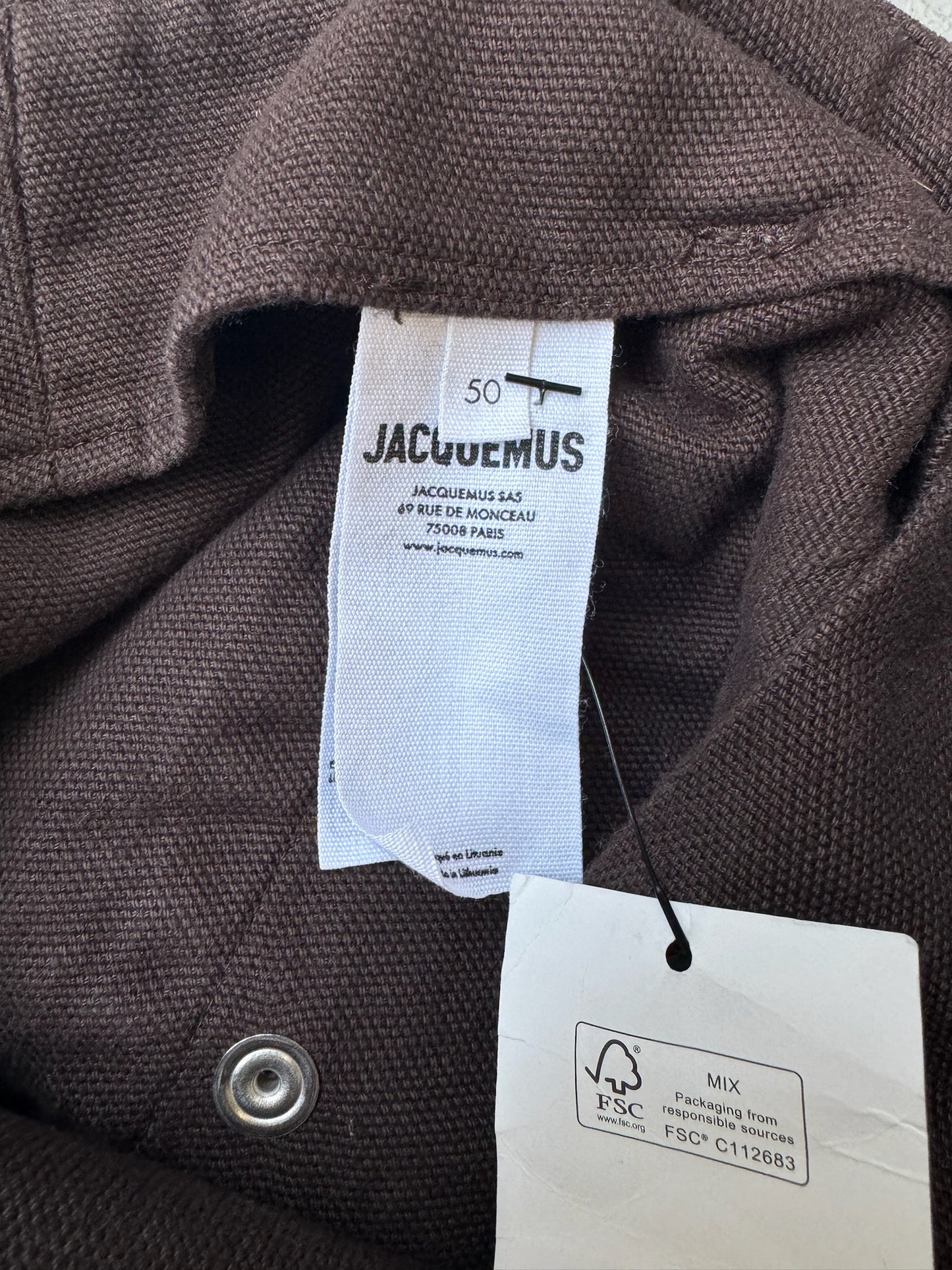 Jacquemus Le Cargo Croissant Brown Pants (50)