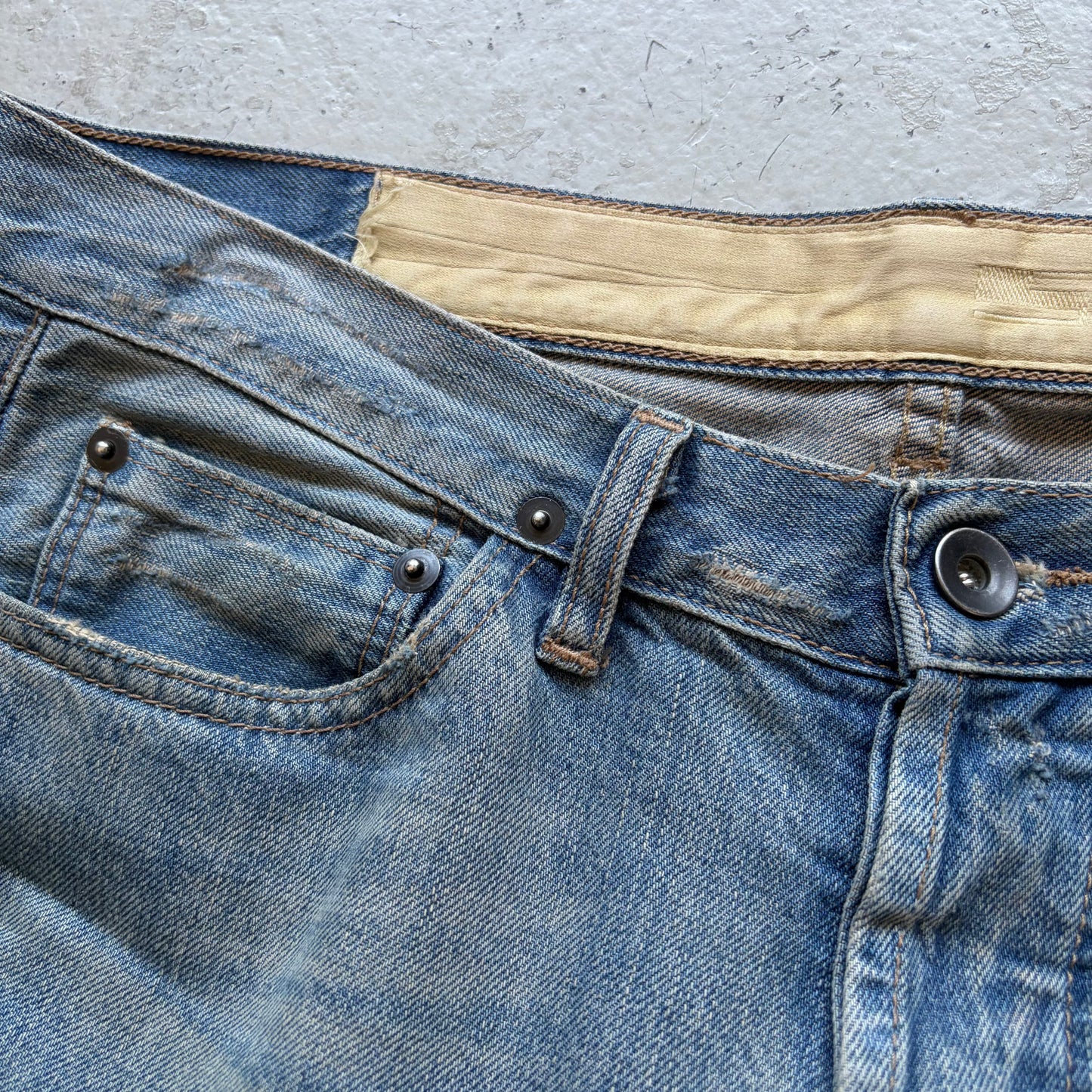 Rick Owens DRKSHDW FW07 Light Wash Detroit Cut Denim (28)