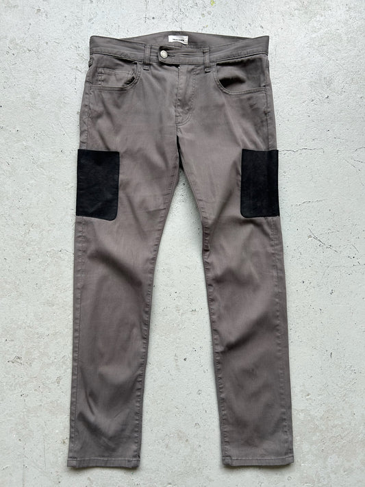 Undercoverism Grey Leather Cow Hide Pants (2)