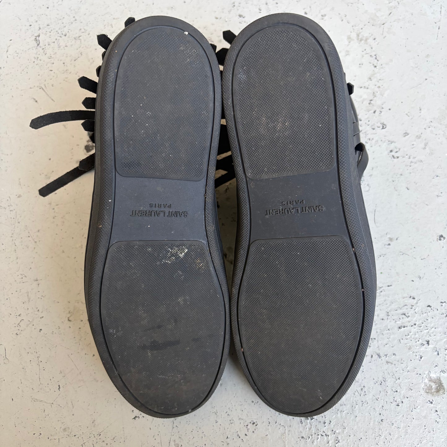 Saint Laurent Paris SL18H Black High Top Sneakers (42.5)