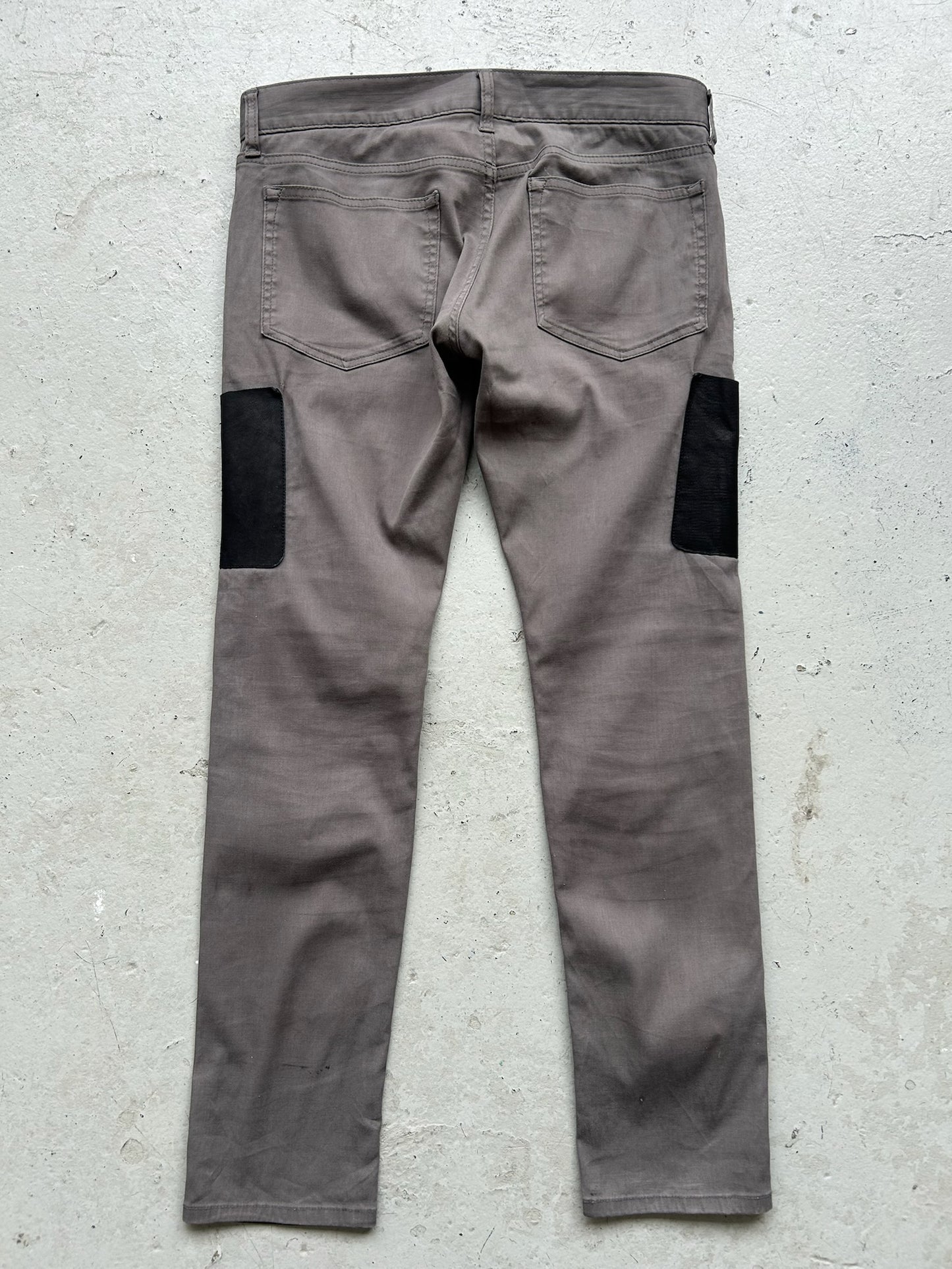 Undercoverism Grey Leather Cow Hide Pants (2)