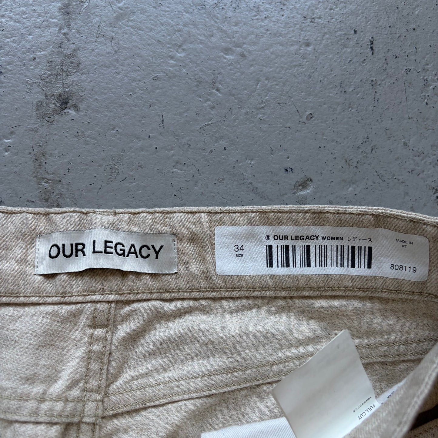 Our Legacy Ecru Slashed Denim (34)