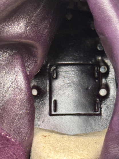 Guidi 310 Dark Purple Front Zip Soft Horse Leather Boots (37.5)