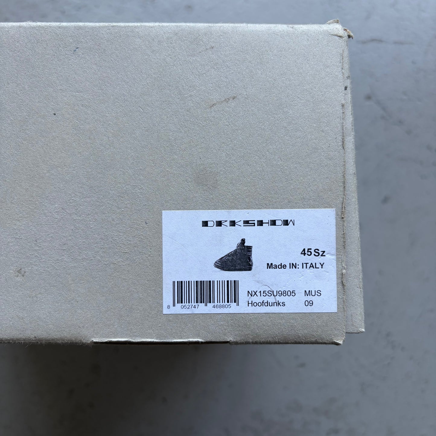 Rick Owens DRKSHDW Hoof Dunk (45)