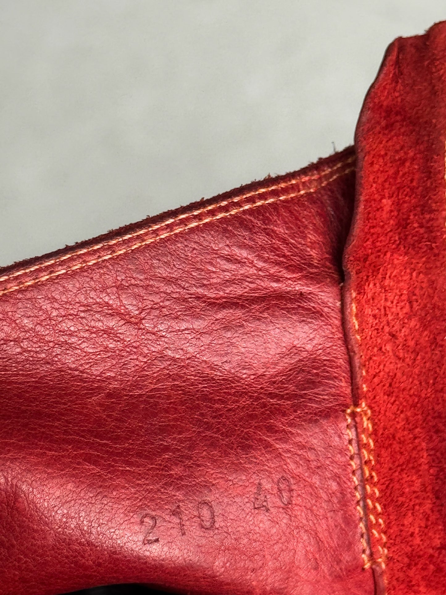 Guidi 210 Front Zip Red Soft Horse Leather Boots (40)