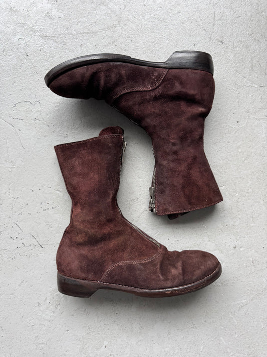 Guidi 310 Reverse Leather Brown Boots (41)