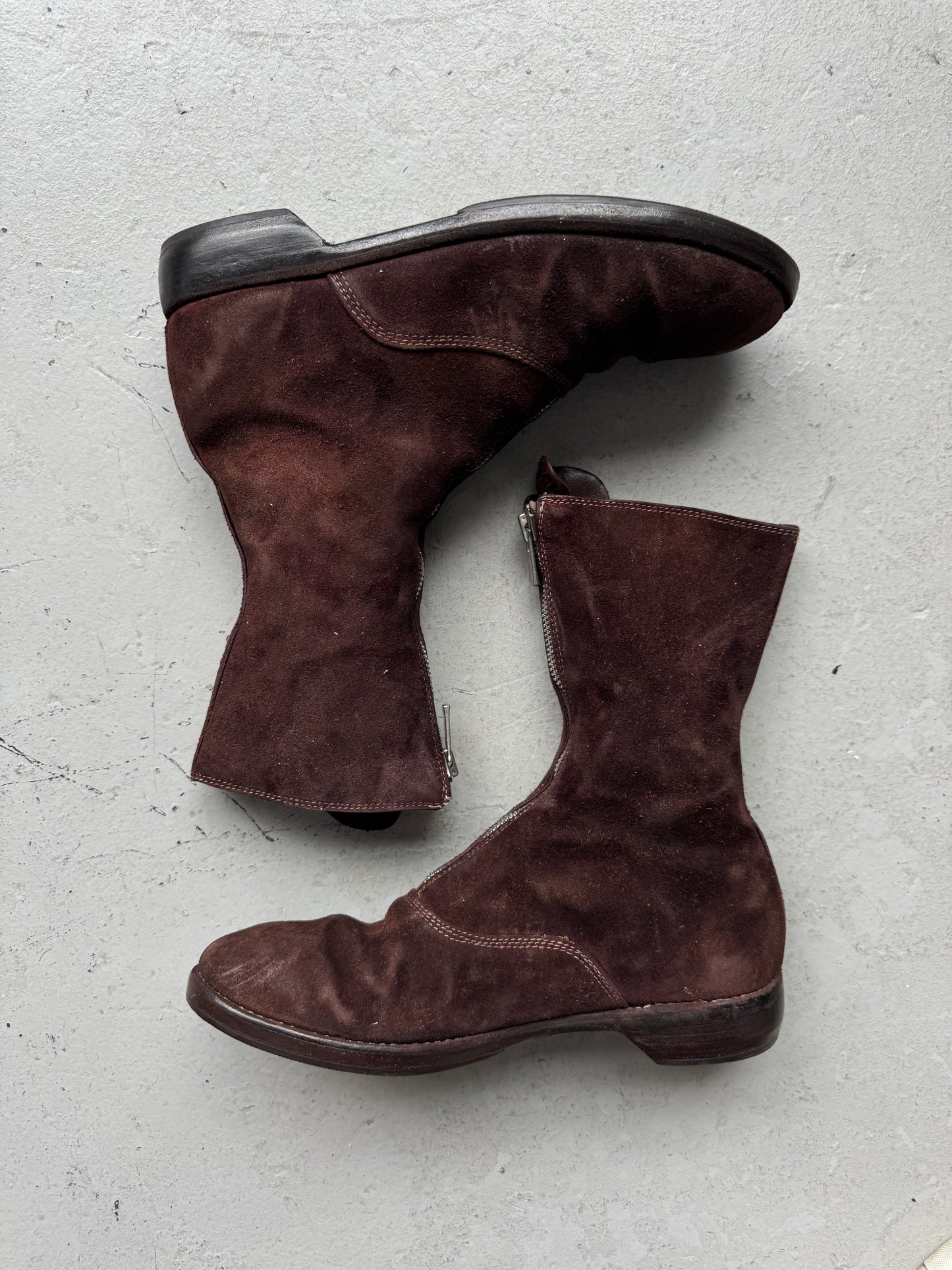 Guidi 310 Reverse Leather Brown Boots (41)