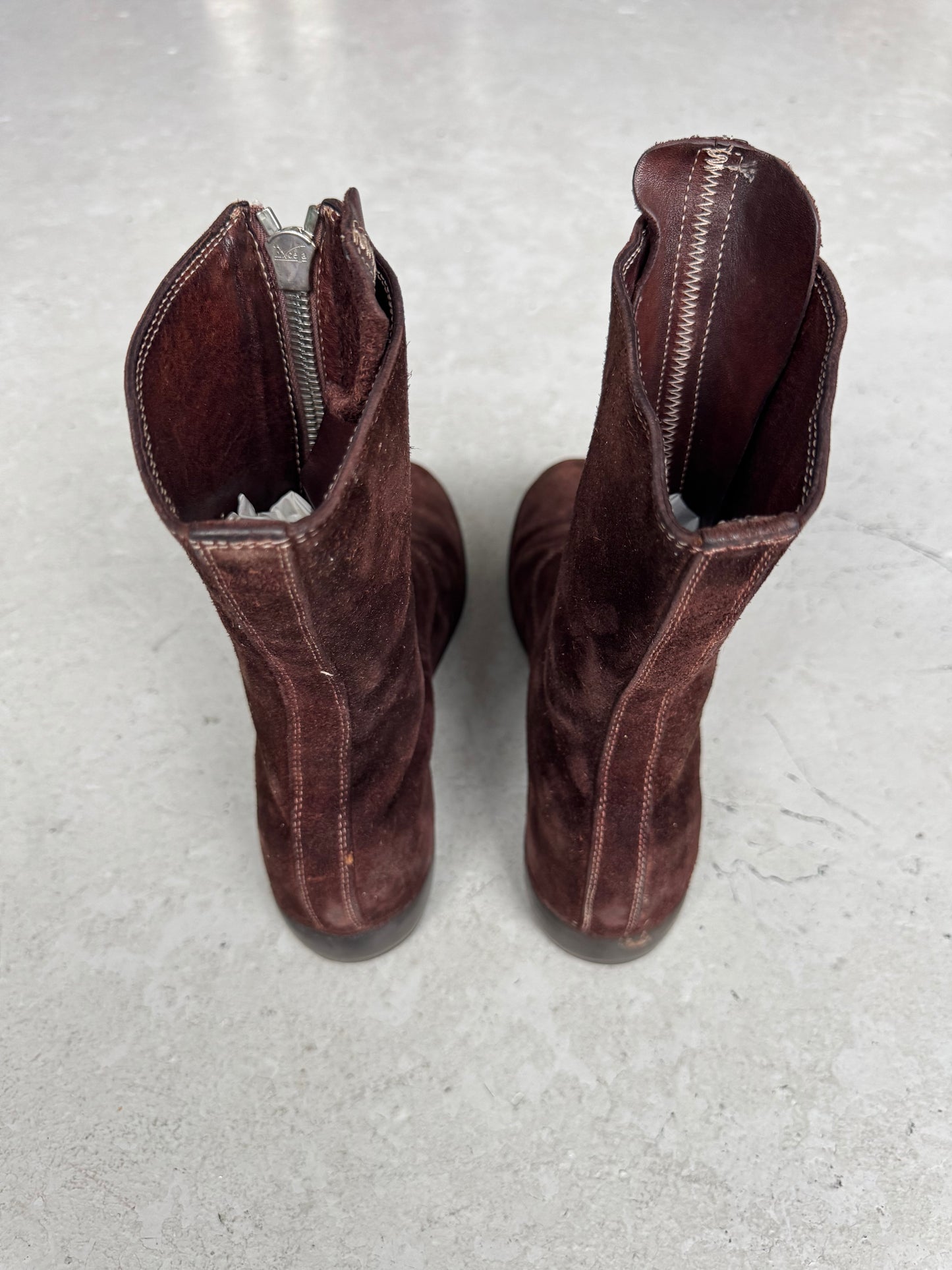 Guidi 310 Reverse Leather Brown Boots (41)