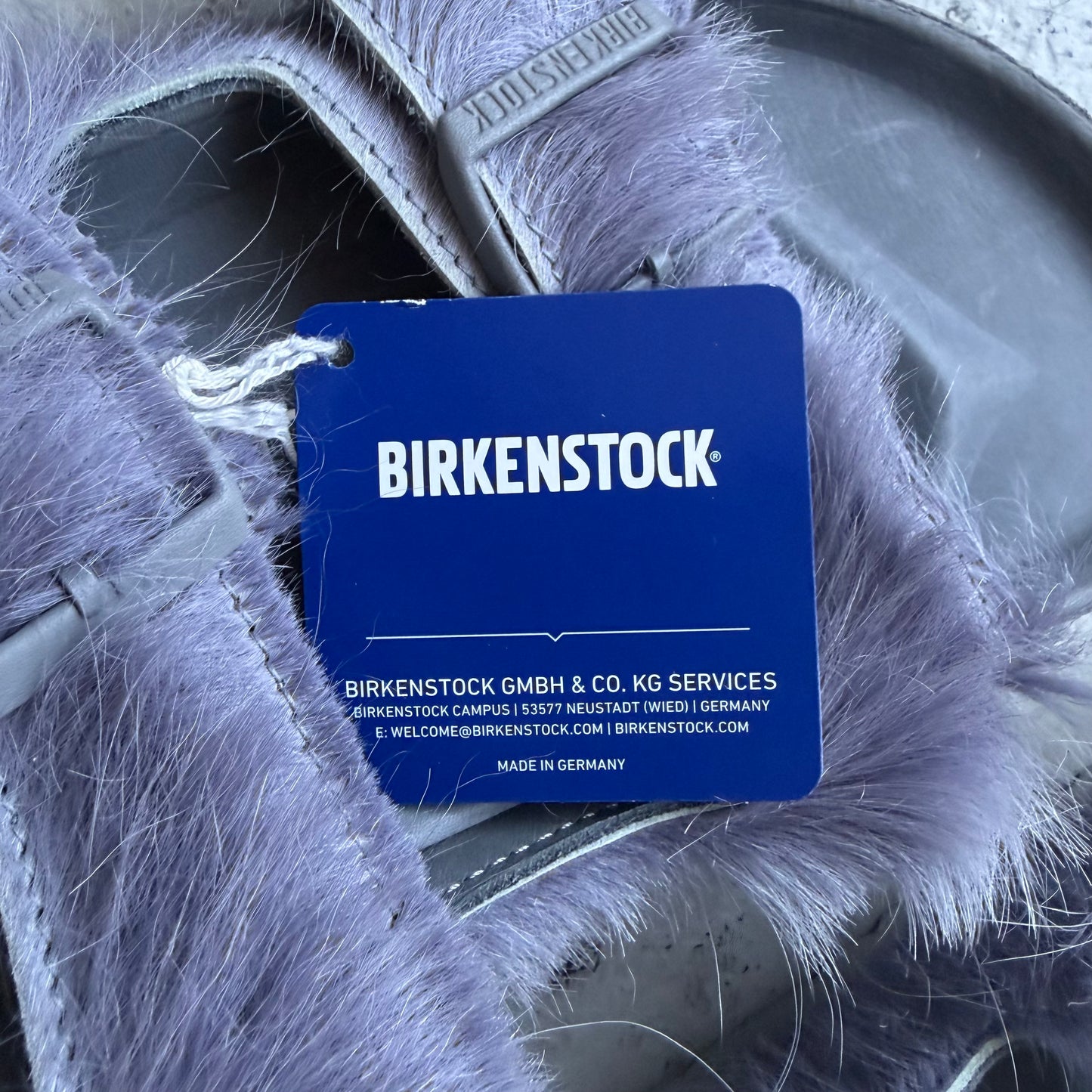 Rick Owens X Birkenstock Arizona Fur Sandals (43)