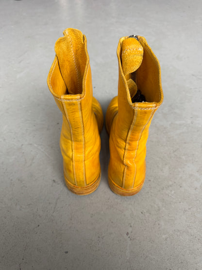 Guidi 310 Yellow Front Zip Soft Horse Leather Boots (36)