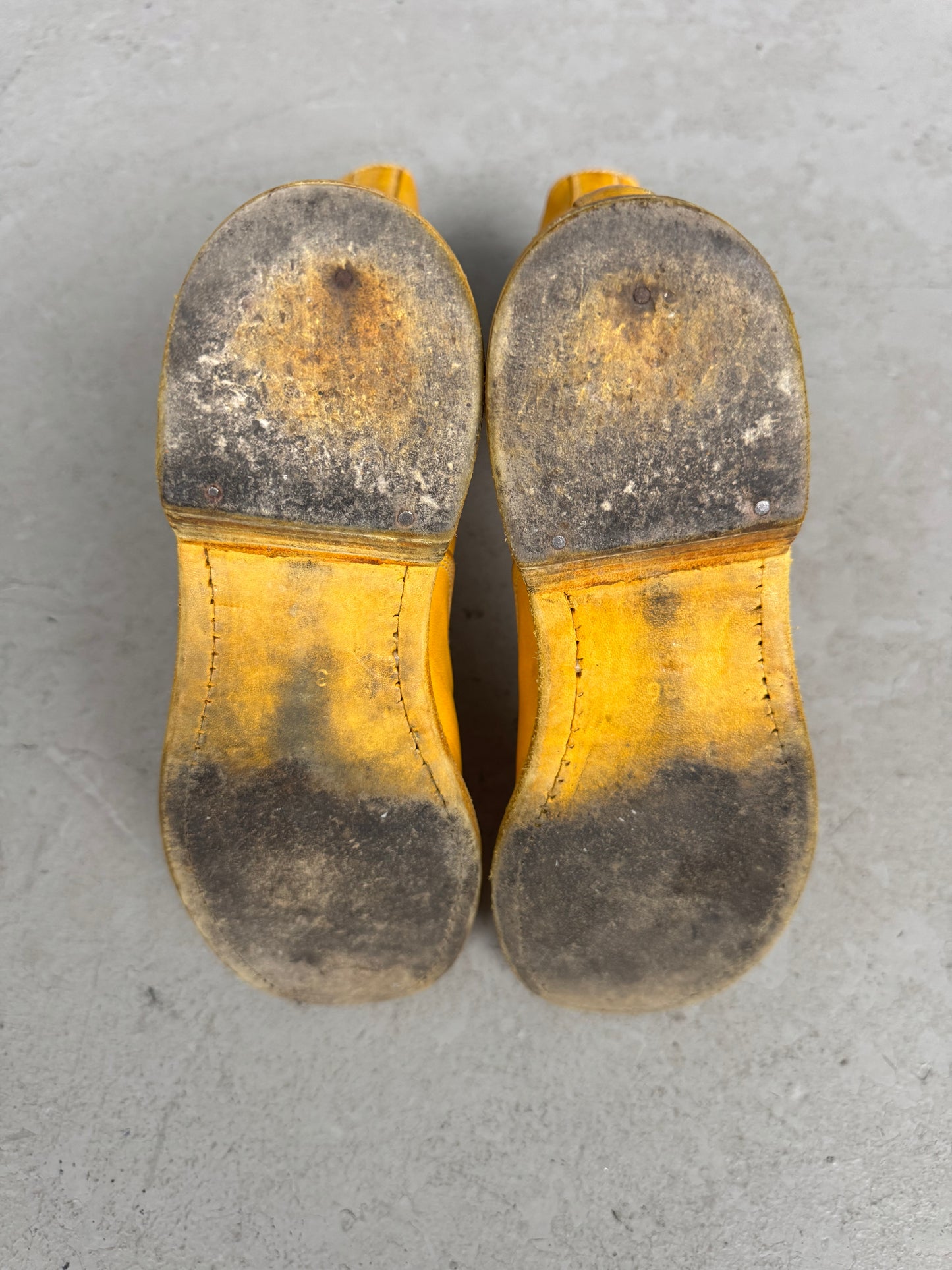 Guidi 310 Yellow Front Zip Soft Horse Leather Boots (36)