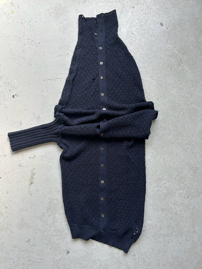 Yohji Yamamoto Y's Navy Knit Cardigan (3)
