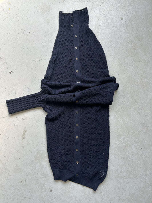 Yohji Yamamoto Y's Navy Knit Cardigan (3)