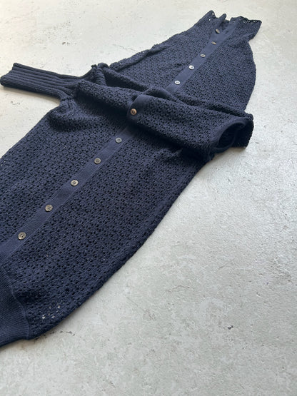 Yohji Yamamoto Y's Navy Knit Cardigan (3)