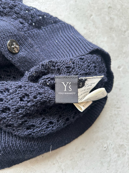 Yohji Yamamoto Y's Navy Knit Cardigan (3)
