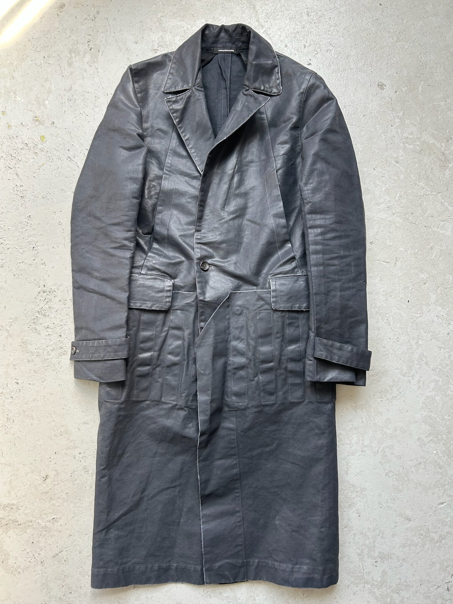 Nicolas Andreas Taralis Convertable Leather Coat (M)