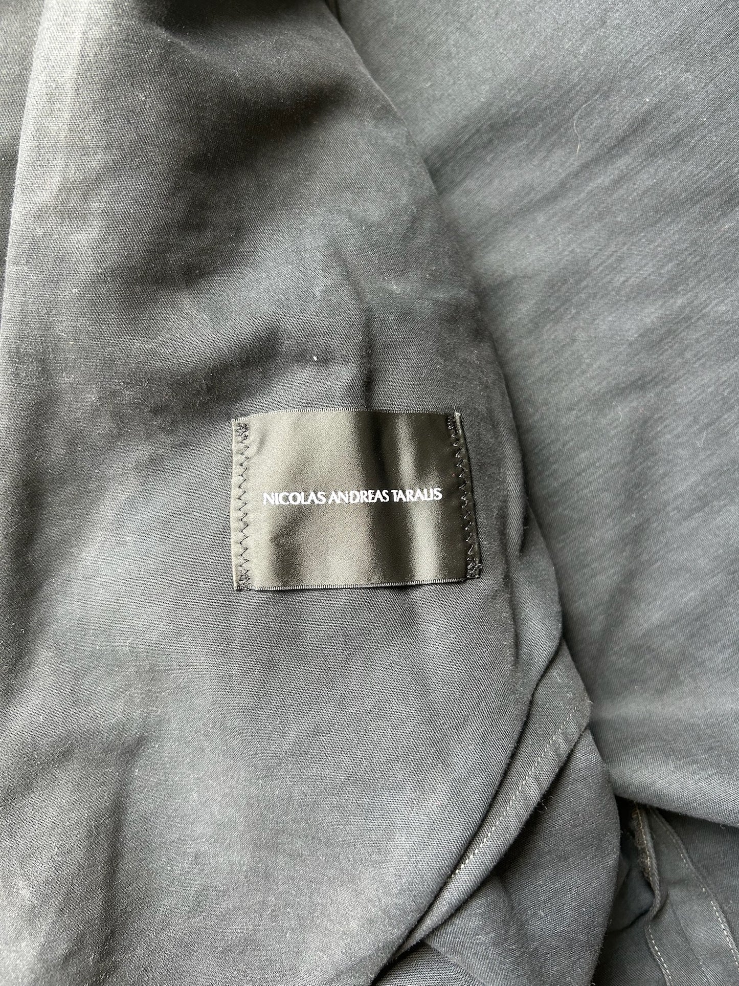 Nicolas Andreas Taralis Convertable Leather Coat (M)