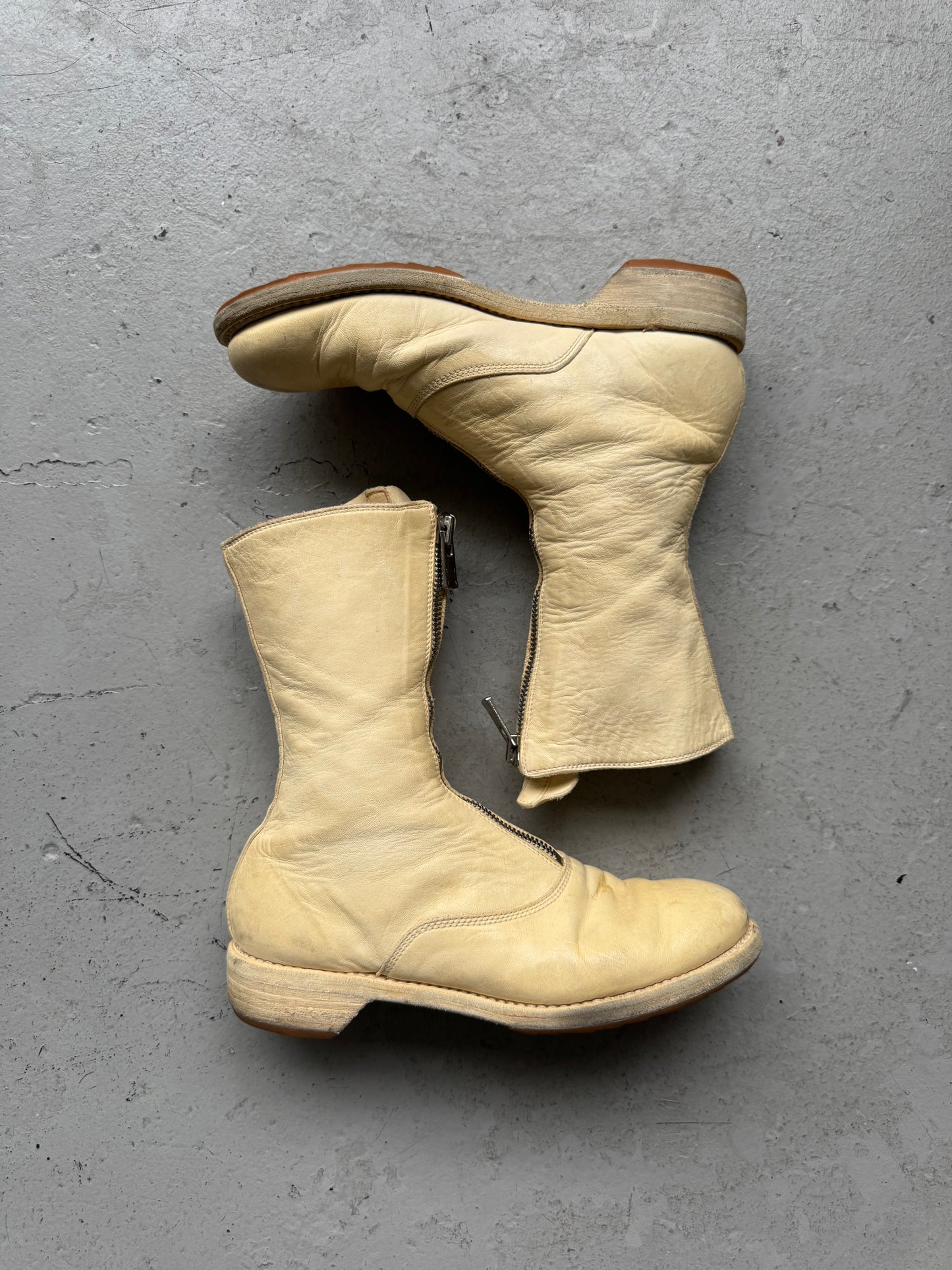 Guidi 310 White Soft Horse Leather Boots (36)