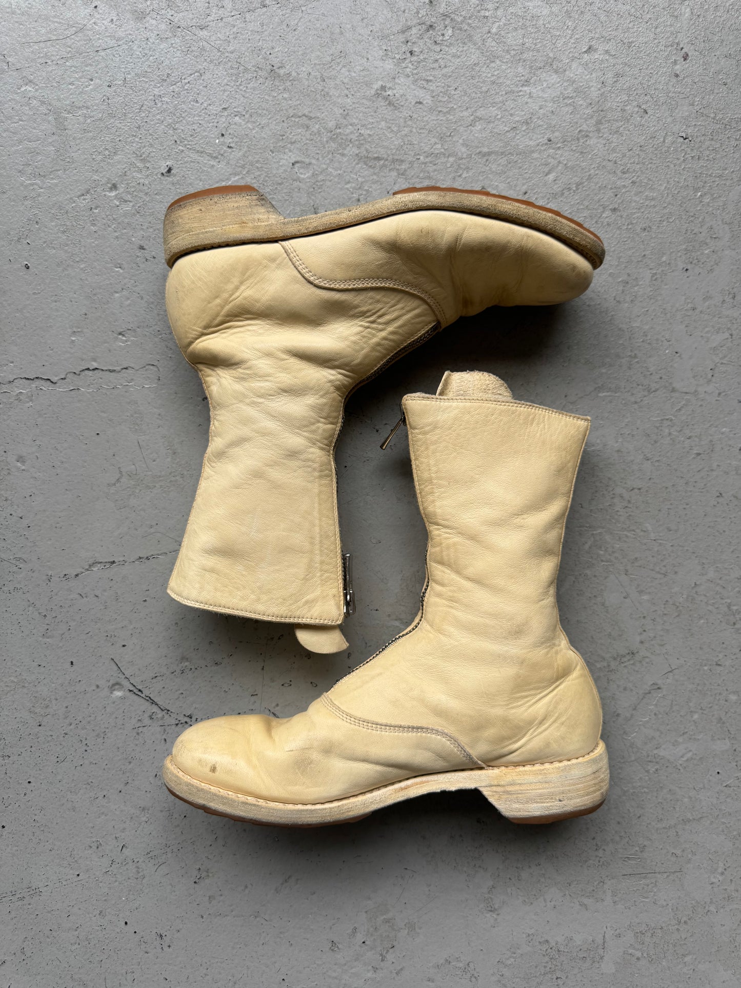 Guidi 310 White Soft Horse Leather Boots (36)