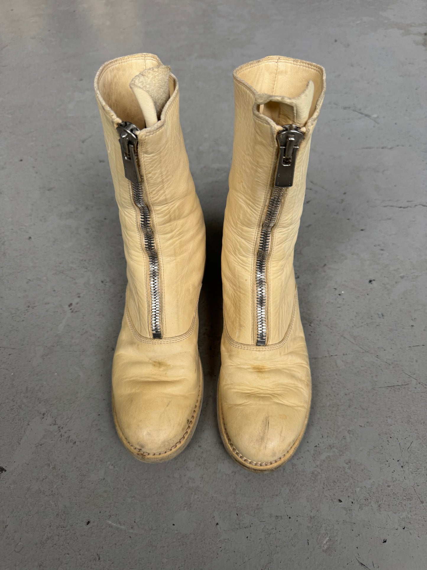 Guidi 310 White Soft Horse Leather Boots (36)