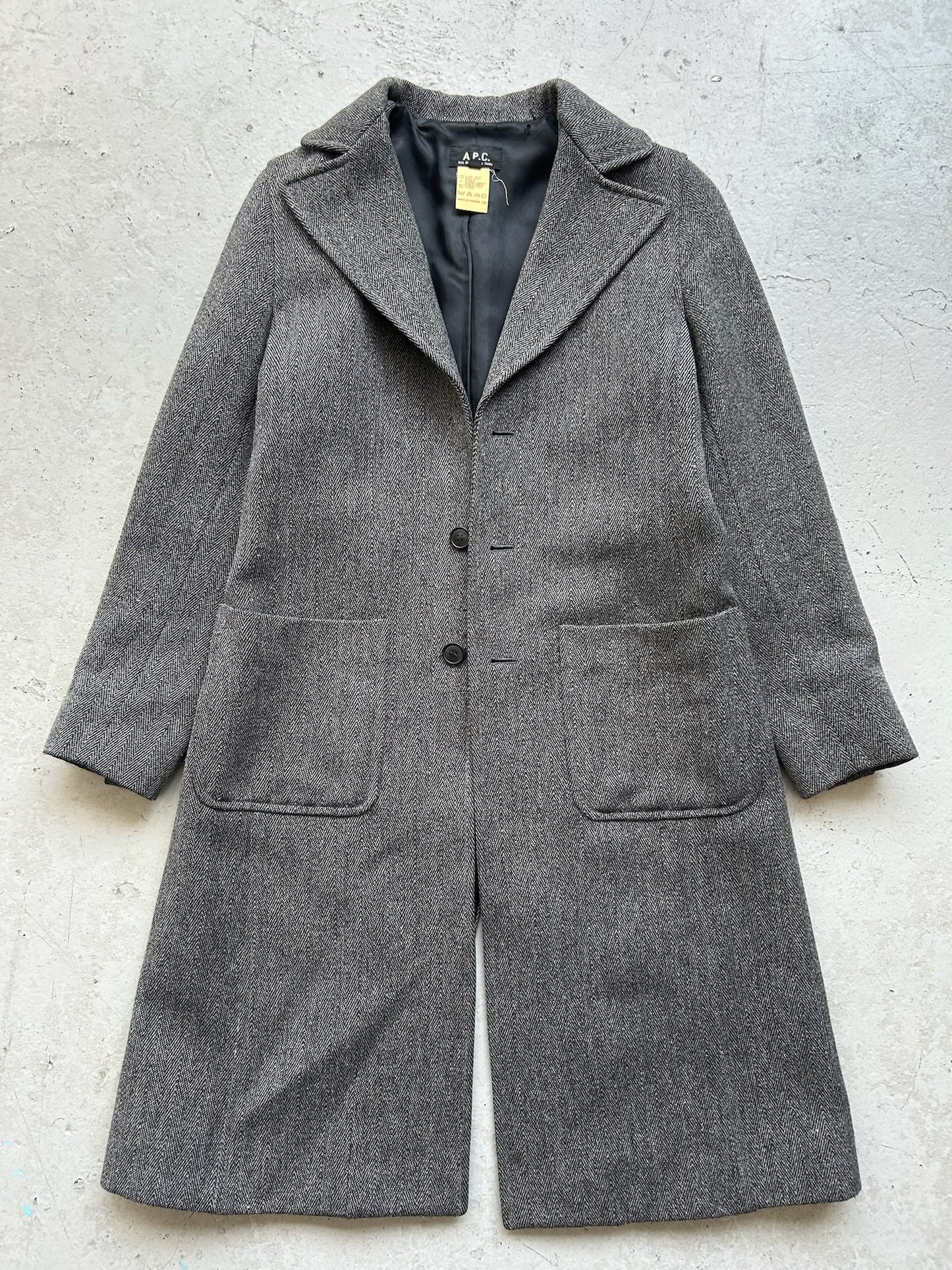 A.P.C. Wool Grey Coat (S)