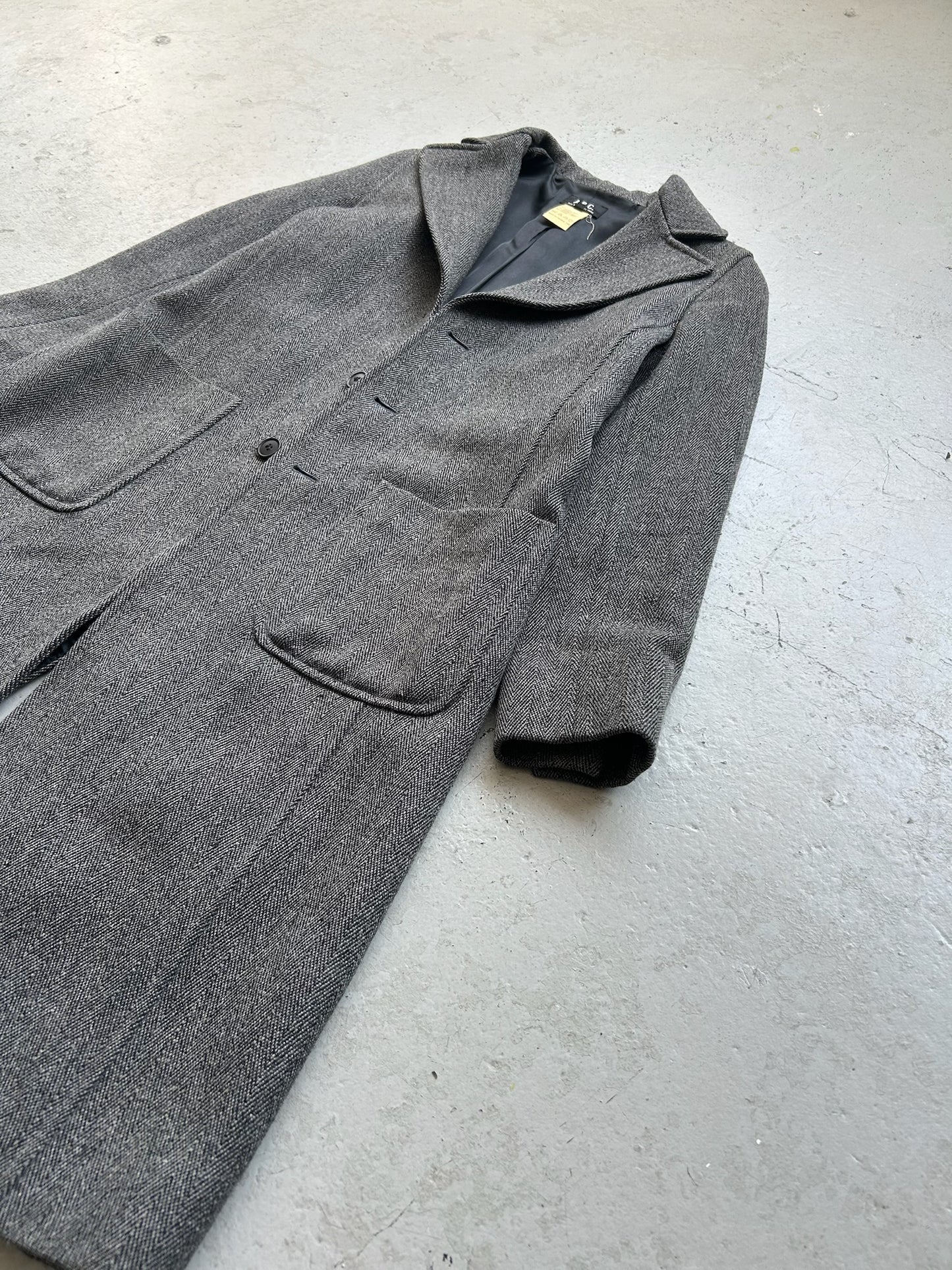 A.P.C. Wool Grey Coat (S)