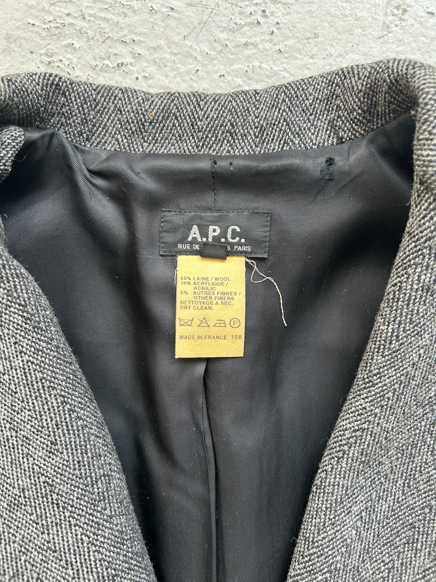 A.P.C. Wool Grey Coat (S)