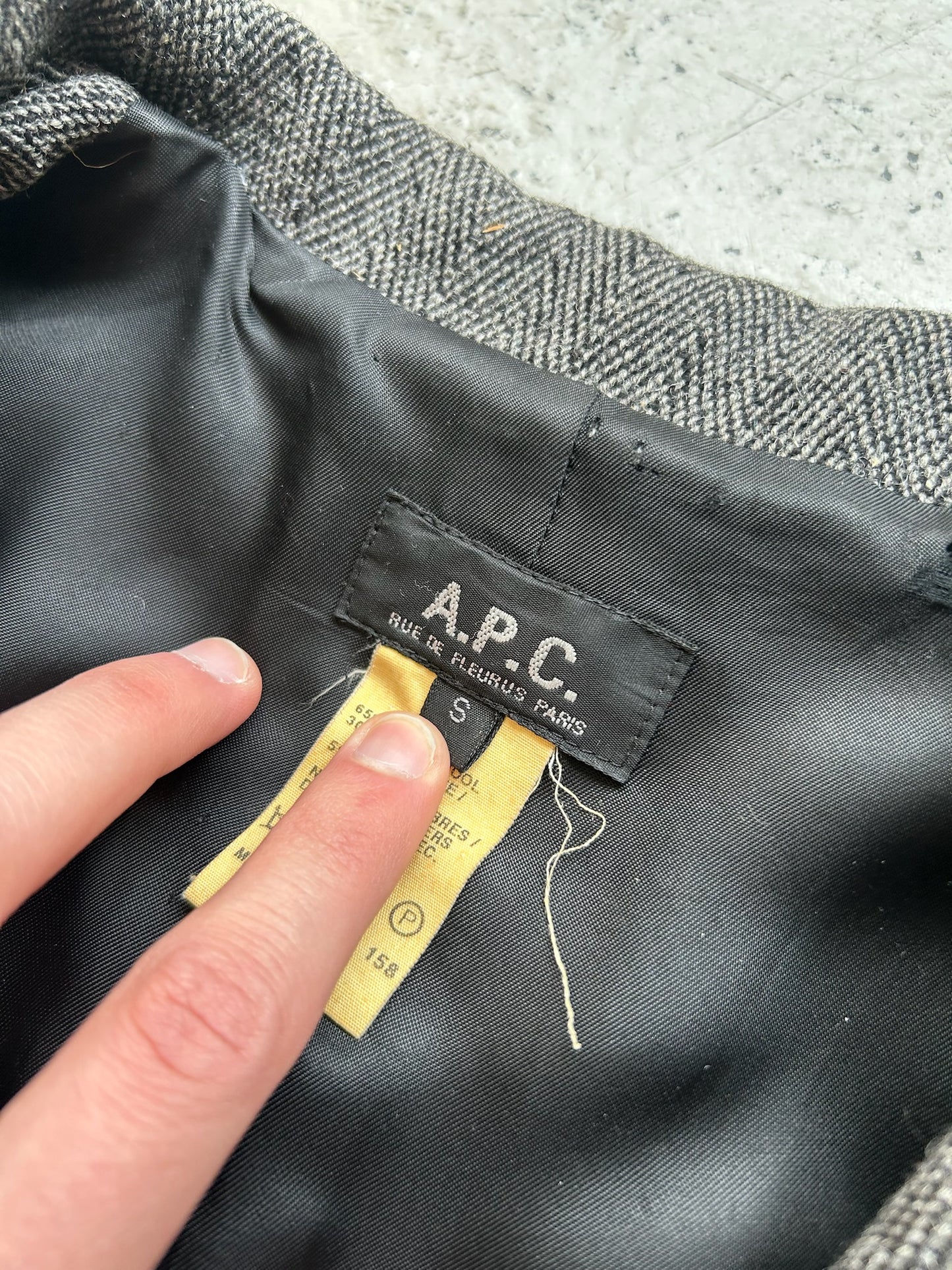 A.P.C. Wool Grey Coat (S)