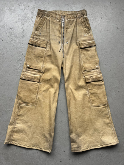 Rick Owens DRKSHDW Parchment Cargo Bela Pants (XL)