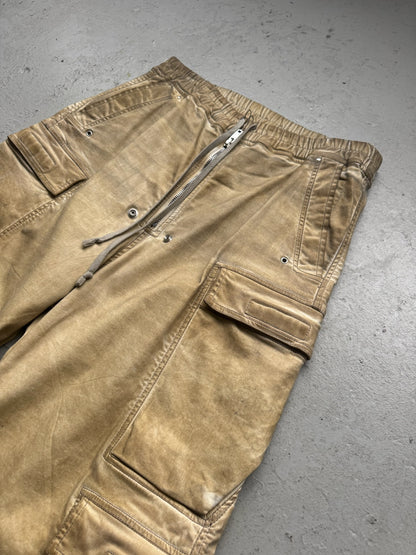 Rick Owens DRKSHDW Parchment Cargo Bela Pants (XL)
