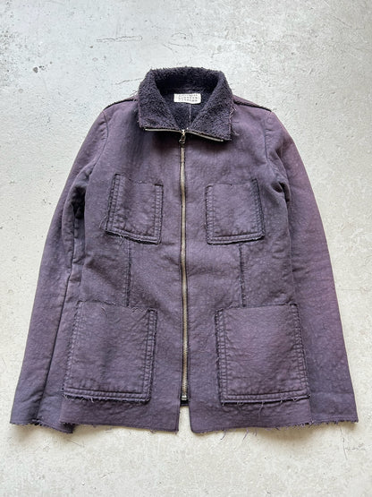 Maison Martin Margiela MM6 AW02 Purple High Neck Jacket (42)