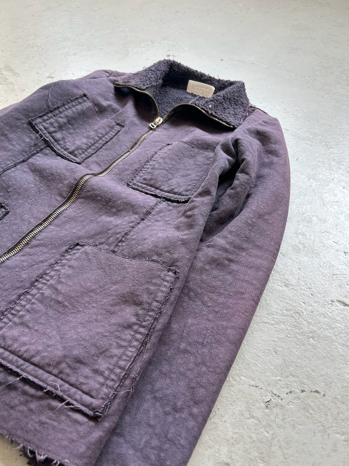 Maison Martin Margiela MM6 AW02 Purple High Neck Jacket (42)